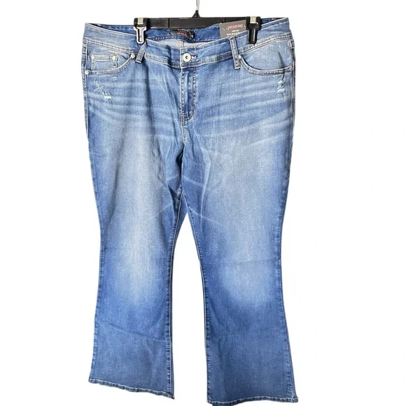 Torrid Super Luxe Stretch Slim Bootcut Medium Rise Jeans NWT in Typhoon sz 20S - Picture 2 of 9